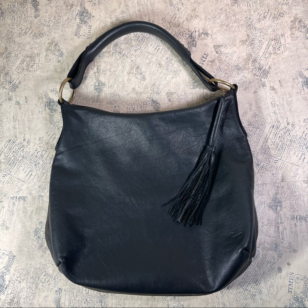 Molly G Nomad Portofino Brown Leather Shoulder Bag Handmade USA Luxury Purse